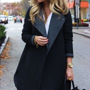 Vince TwoTone Double Face Sweater Coat